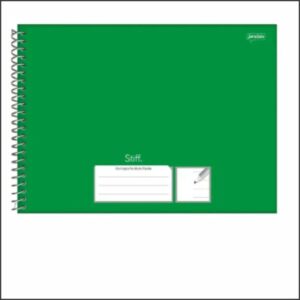 CADERNO CARTOGRAFICO ESPIRAL VERDE 60 FOLHAS