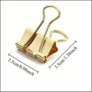 PRENDEDOR DE PAPEL OURO 2mm